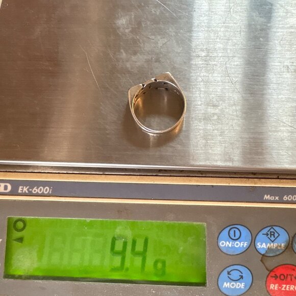 Sterling Silver 925 Toy Three Dimensional Lettering Statement Ring Size 11.25 - Picture 13 of 13